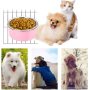 Crate Dog Food Water Bowls 2-in-1 Plastic Kennel Stainless Steel Pet Removable Hanging Cat Feeder Coop