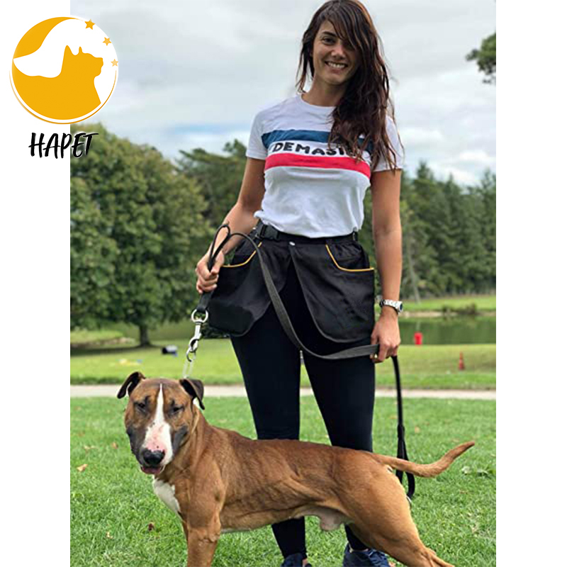 Dog pet Training Utility Belt kilt training skirt with large pockets zip pocket dog treat pouch holder