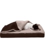 Pet Sofa Memory Foam Suede Blanket Memory Foam Cat Dog Bed Comfy Pet Bed with Blanket