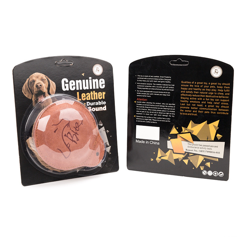 Sound bag Interactive Leather Pet Toy Flying Disc Dog Tooth Resistant Outdoor Training Water Floating Toy dog training toys