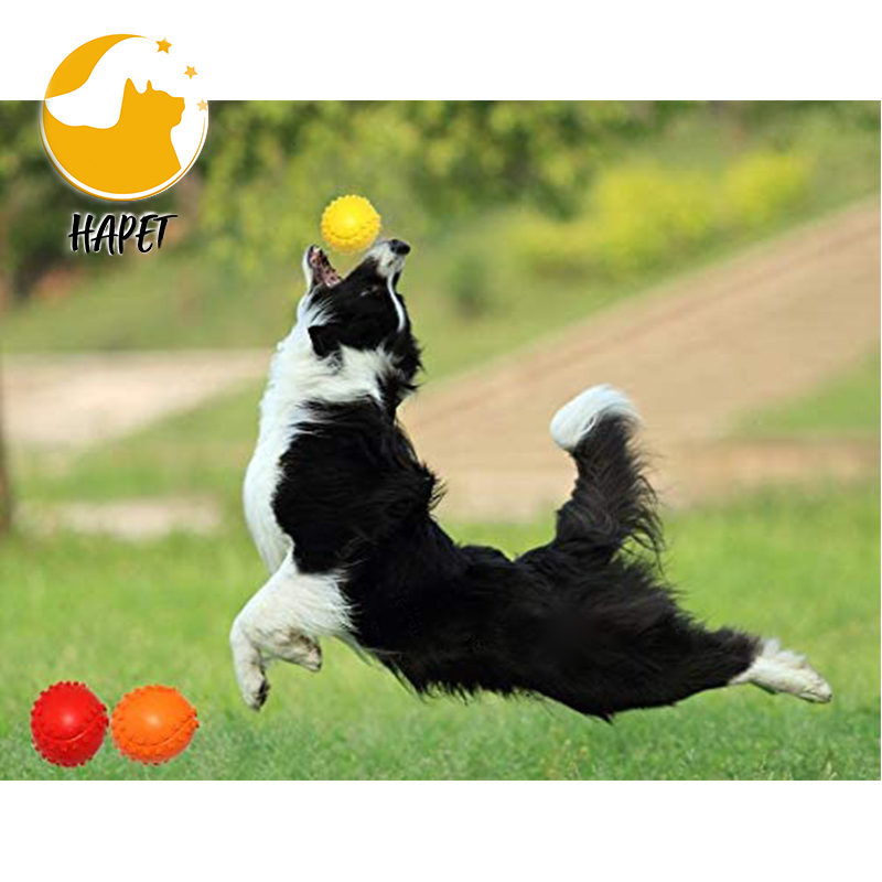 Rubber Slow Feeder Pet Interactive Dog Ball Training Nontoxic Bite Resistant Toy Dog Food Treat Feeder