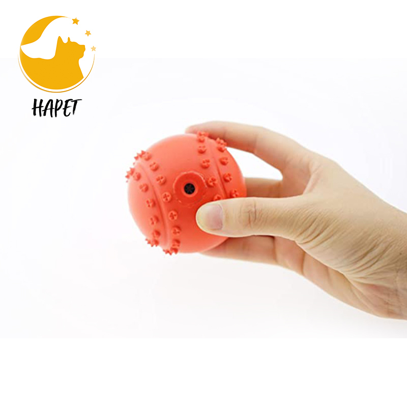 Rubber Slow Feeder Pet Interactive Dog Ball Training Nontoxic Bite Resistant Toy Dog Food Treat Feeder