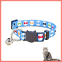 Cat Collar  Accessories  Printing Kitten Collar  for Kitty multi Colors Safety Adjustable Cat Collars