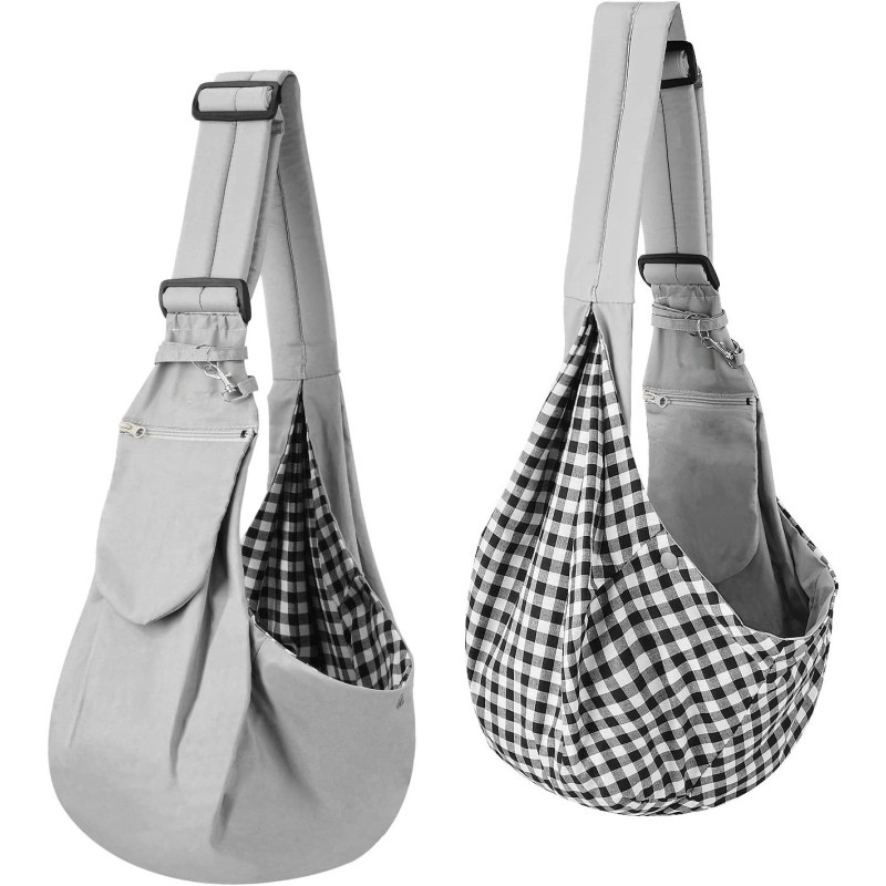 Design Adjustable Cat Sling Carrier Hands Free Reversible
