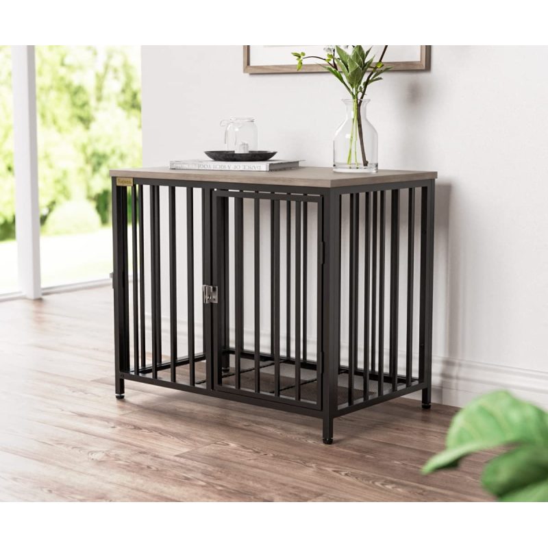 Durable,Easy to Assemble Dog Crate Kennel Cage with Strong Metal Frame