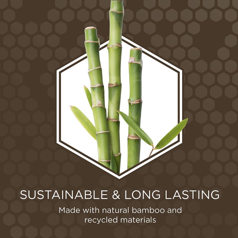 Detangler with Adjustable Strap Bamboo Dog Brush  for Pets Palm