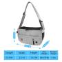 built-in poop bag dispenser phone pouch long band zipper suitable pet cat dog shoulder bag