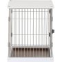Furniture-Style Dog House Crates Wooden Structure Pets Kennel Crate with Movable Salver