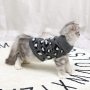 Cat Sweater Turtleneck Leopard Pattern Kitty Sweater Warm Pet Sweater for Fall Winter Over