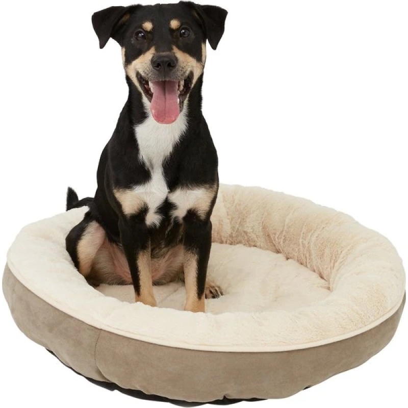 Pet Bed Dog Cat Bedding Round Bolster Cat Dog Bed Nest Round Donut Pet Bed for Dog Cat