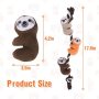 Cute Dog Rope Toy with Squeakers Tug of War Dog Toy Sloth Climbing Tree - Interactive Puppy Chew Toys for Small Medium Dogs