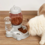 Cat feeder two-in-one dog Pet Water self-service Cat food Bowl Feed