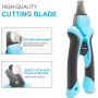 Comfortable Ergonomic Handle Pet Nail Cutter Gurender with Safety Guard
