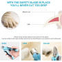 Comfortable Ergonomic Handle Pet Nail Cutter Gurender with Safety Guard