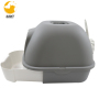 Pet Cat Litter Box with Lid,Top Entry Kitty Sifting Litter Box Kitten Toilet for Cats,Enclosure Pan with Mat No Smell