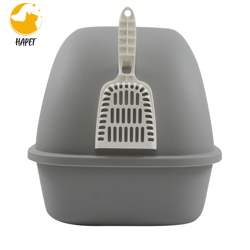 Pet Cat Litter Box with Lid,Top Entry Kitty Sifting Litter Box Kitten Toilet for Cats,Enclosure Pan with Mat No Smell