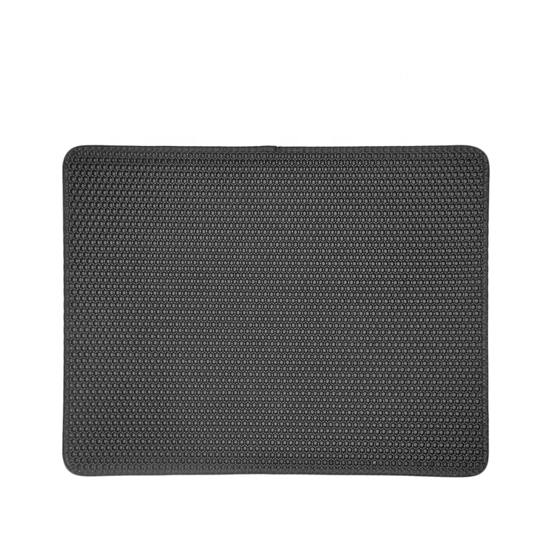 Manufacturing EVA Double Layer Litter Mat Black hole Cat Litter Mat Waterproof  Carpet