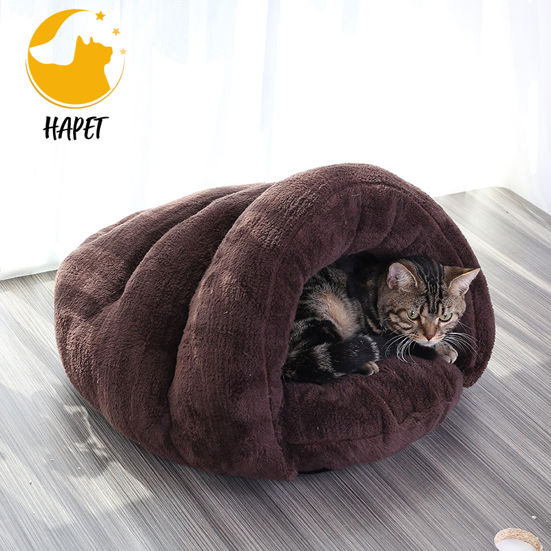 Small Dog Bed Anti-Anxiety Hooded Pet Beds Calming Cave Bed Orthopedic