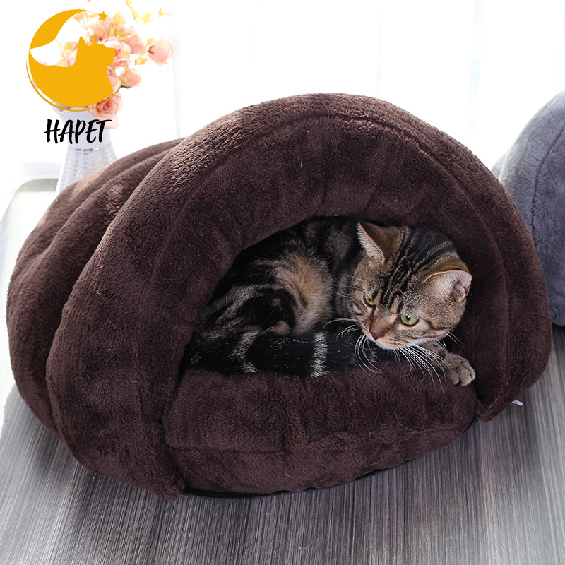Small Dog Bed Anti-Anxiety Hooded Pet Beds Calming Cave Bed Orthopedic