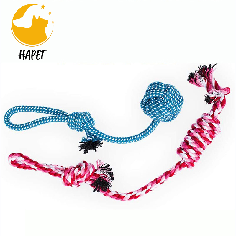 Dog Rope Toys Heavy Duty Dental Dog Chew Toys Cotton Puppy Teething Chew Tug Toy