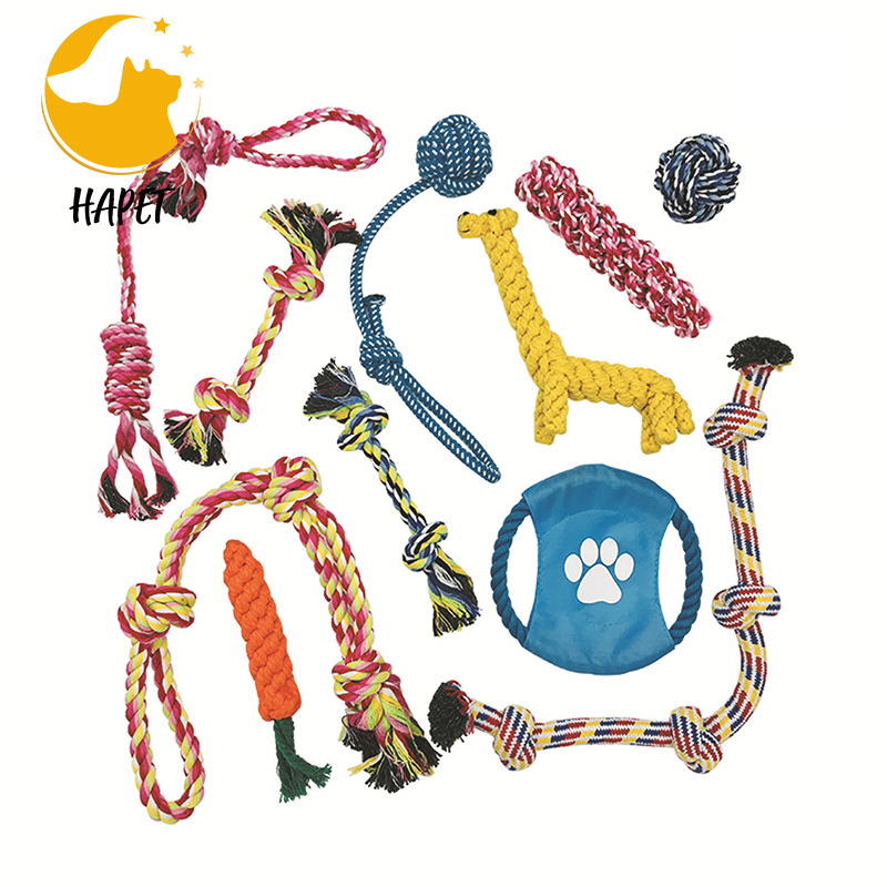 Dog Rope Toys Heavy Duty Dental Dog Chew Toys Cotton Puppy Teething Chew Tug Toy