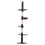 Gran altura ajustable de piso a techo Vertical Cat Tree Wall Cat Towers Cando con poste rascador