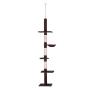 Gran altura ajustable de piso a techo Vertical Cat Tree Wall Cat Towers Cando con poste rascador
