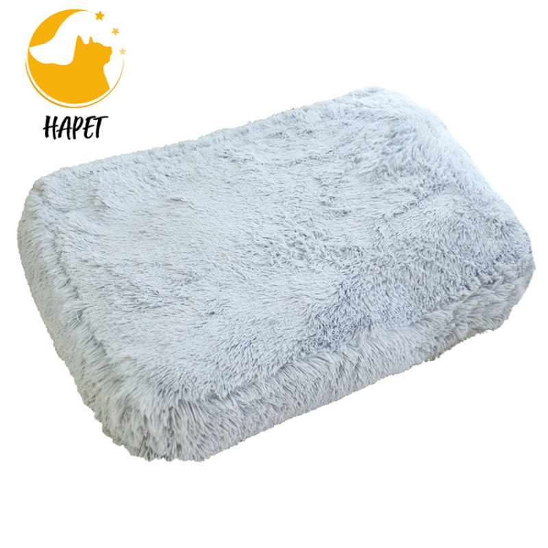 Plush square doghouse cat cushion pet nest deep sleep Wholesale Custom Luxury Large Cat Bed Colorful Plush Pet Dog Bed