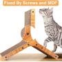 Cat Scratcher Pad, Cardboard for Indoor and Kitten, Vertical Scratch Board, Stable