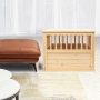 End Table Indoor Dog House Torched Farmhouse Style Dog Crate Furniture for Medium Dogs