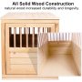 End Table Indoor Dog House Torched Farmhouse Style Dog Crate Furniture for Medium Dogs