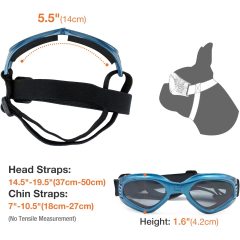 Windproof Motorcycle Dog Glasses Medium UV Protection Protection Adjustable Bulldog Sunglasses