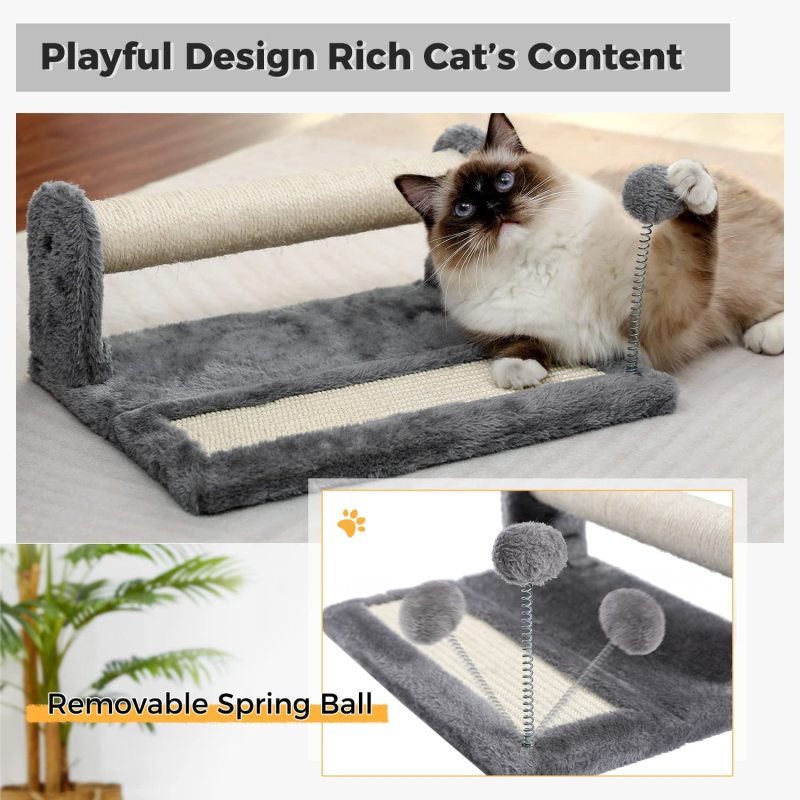 Cat Scratching Post and Pad with Play Ball