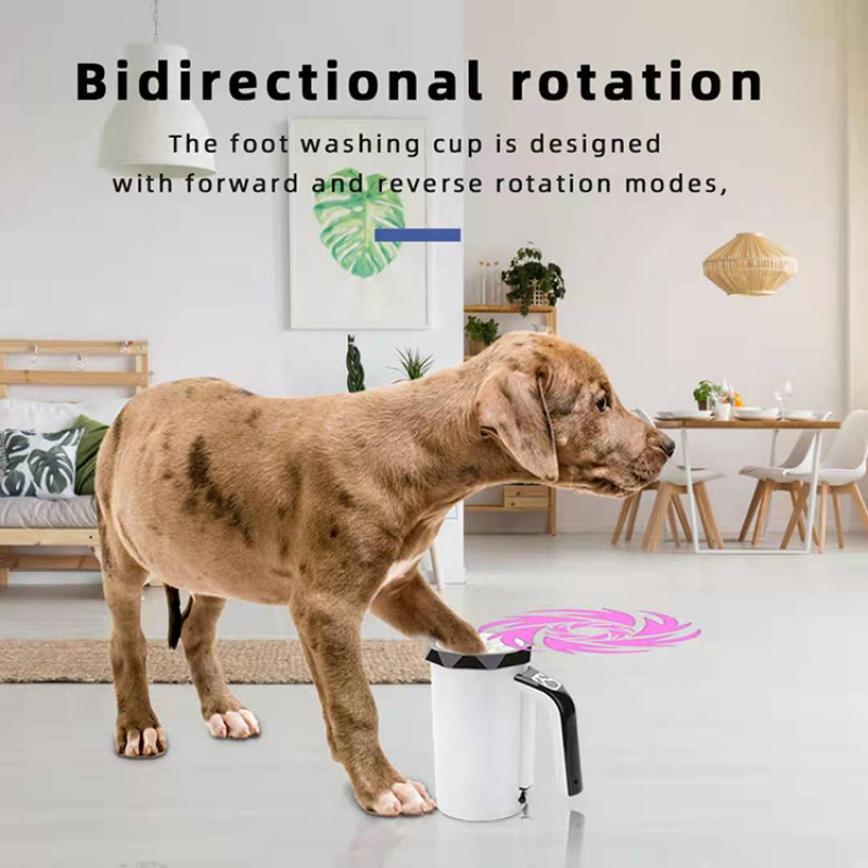 Automatic dog paw washer with USB Charging Portable Dog Paw Cleaner Pet Cleaning Brush Feet Cleaner for Dog Cat Grooming