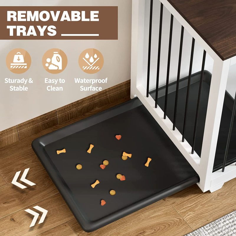 Divider Wooden Dog Crate Kennel Cage Furniture