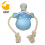 Durable Dog Plush Toys Chew Guard Rope Squeaker Soft Toys