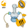 Durable Dog Plush Toys Chew Guard Rope Squeaker Soft Toys