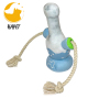 Durable Dog Plush Toys Chew Guard Rope Squeaker Soft Toys