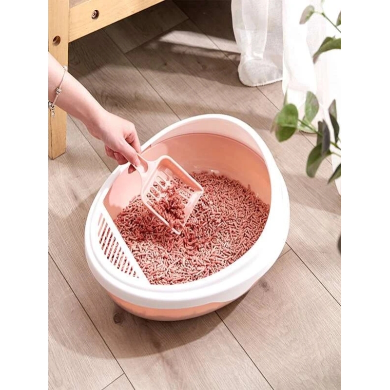Small Egg Ball Type Semi-enclosed Cat Litter Box open Style cat Supplies toilet with Potty Shovel