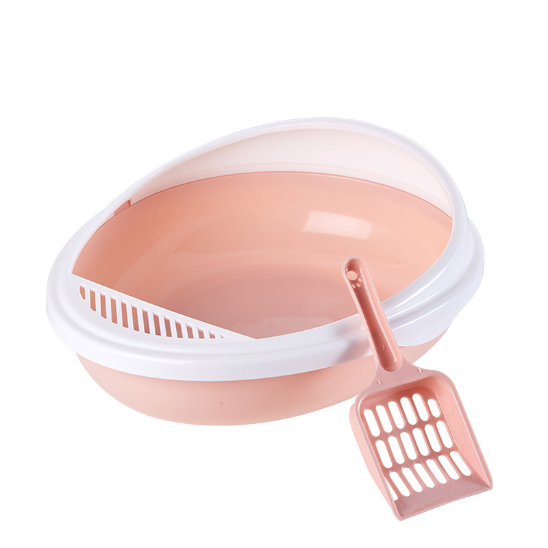 Small Egg Ball Type Semi-enclosed Cat Litter Box open Style cat Supplies toilet with Potty Shovel