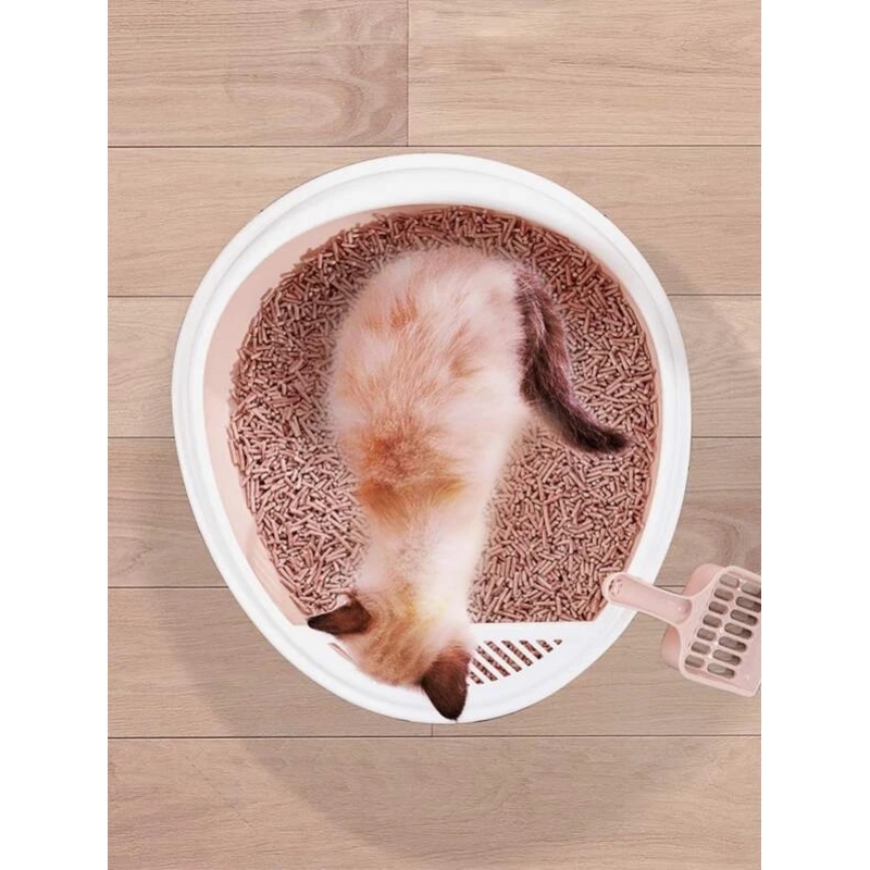 Small Egg Ball Type Semi-enclosed Cat Litter Box open Style cat Supplies toilet with Potty Shovel