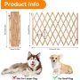 Haustiertor, erweiterbarer Hundezaun, Holz-Fliegengitter, Akkordeontore, tragbar für Türöffnungen, Hundetor, Haustiersicherheit, Terrasse, Garten, Rasen