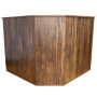 Dog Kennel with Wood and Mesh Furniture Corner Dog House Crate with Cushion