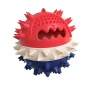 Dog-tug-of-war toy-Fix the tie-out stick on the lawn or soft ground, or directly wrap the elastic rope