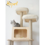 Cat Tree Play House With Scratching Post Wooden House For Kitty cat tree house