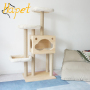 Cat Tree Play House With Scratching Post Wooden House For Kitty cat tree house