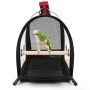 Wholesale Custom Lightweight Bird Travel Cage Pet Carrier Travel Bag Transparent Breathable Birdcage Bag With Perch