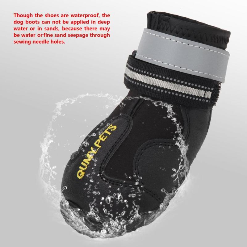 Wholesale Dog Snow Boots Dog Waterproof Shoes With Reflective Stripes Rugged Anti-Slip Sole Dog Waterproof Shoes