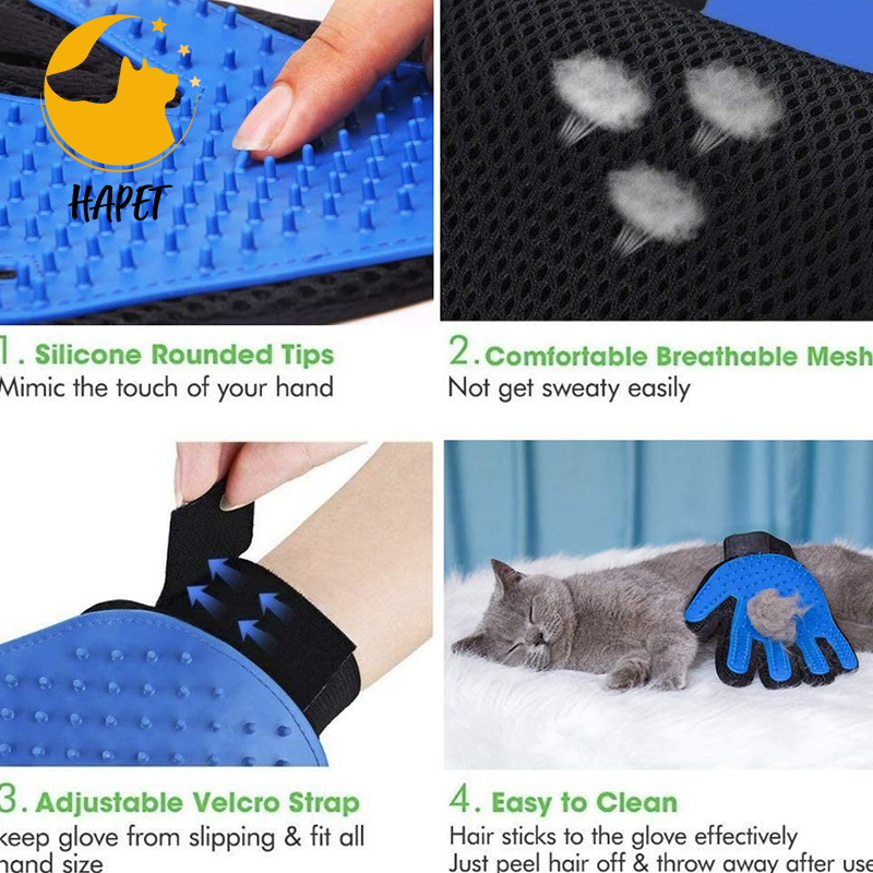 Pet comb Dog pet cleaning supplies massage pet bathing gloves