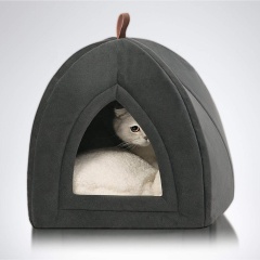 Wholesale Custom Pet Tent Cave Bed Cats Hut With Removable Washable Cushion Pillow